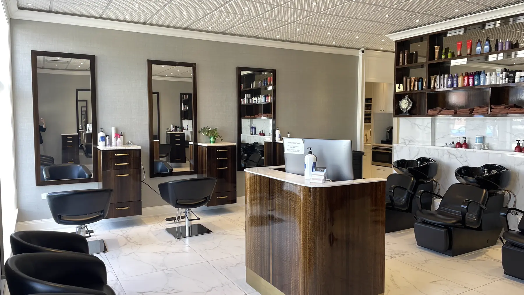 The styling floor at The Daymaker Salon